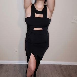 Express long cut out dress 8